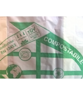 Kompostowalne i biodegradowalne worki na śmieci 13L T-Shirt x 55 szt.